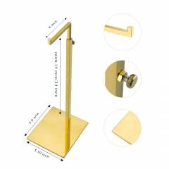 Polished Gold Handbag Purse Display Stand
