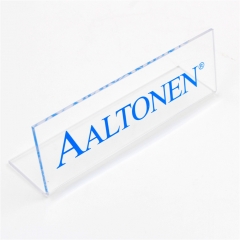 Bent Plexiglass Nameplate